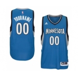 Mens Minnesota Timberwolves Blue Custom Swingman Road Jersey