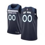 Minnesota Timberwolves Navy Swingman Custom Basketball Jersey - Icon Edition