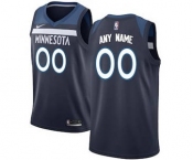 Minnesota Timberwolves Navy Swingman Custom Basketball Jersey - Icon Edition