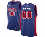 Detroit Pistons Blue Swingman Custom Basketball Jersey - Icon Edition