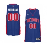 Mens Detroit Pistons Royal Custom Swingman Road Jersey