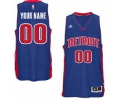 Mens Detroit Pistons Royal Custom Swingman Road Jersey