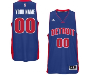 Mens Detroit Pistons Royal Custom Swingman Road Jersey