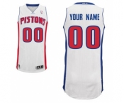 Men's Detroit Pistons White Custom Basketball Jersey