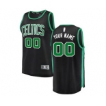 Youth Boston Celtics Black Custom Basketball Jersey - Statement Edition