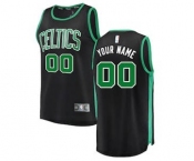 Youth Boston Celtics Black Custom Basketball Jersey - Statement Edition