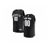 Youth Brooklyn Nets Black Custom Basketball Jersey - Icon Edition