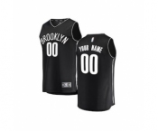 Youth Brooklyn Nets Black Custom Basketball Jersey - Icon Edition