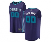 Youth Charlotte Hornets Purple Custom Basketball Jersey - Statement Edition