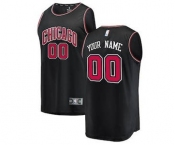 Youth Chicago Bulls Black Custom Basketball Jersey - Statement Edition