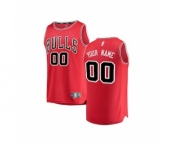 Youth Chicago Bulls Red Custom Basketball Jersey - Icon Edition