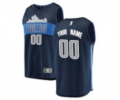 Youth Dallas Mavericks Navy Custom Basketball Jersey - Statement Edition