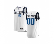 Youth Dallas Mavericks White Custom Basketball Jersey - Association Edition