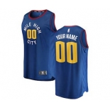 Youth Denver Nuggets Blue 2018-2019 Custom Basketball Jersey