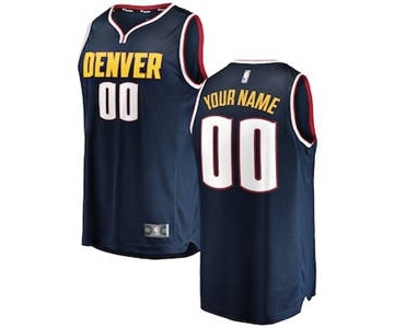 Youth Denver Nuggets Navy 2018-2019 Custom Basketball Jersey