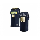 Youth Denver Nuggets Navy Custom Basketball Jersey - Icon Edition