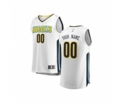 Youth Denver Nuggets White Custom Basketball Jersey - Association Edition