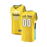 Youth Denver Nuggets Yellow Custom Basketball Jersey - Statement Edition