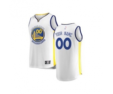 Youth Golden State Warriors White Custom Basketball Jersey - Association Edition