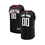 Youth Houston Rockets Black Custom Basketball Jersey - Statement Edition