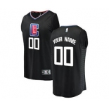 Youth LA Clippers Black Custom Basketball Jersey - Statement Edition