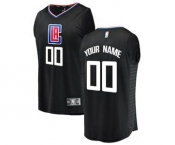 Youth LA Clippers Black Custom Basketball Jersey - Statement Edition