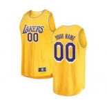 Youth Los Angeles Lakers Gold 2018-2019 Custom Basketball Jersey