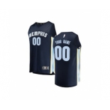 Youth Memphis Grizzlies Navy Custom Basketball Jersey - Icon Edition