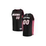 Youth Miami Heat Black Custom Basketball Jersey - Icon Edition