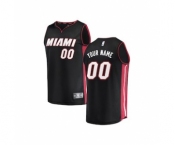 Youth Miami Heat Black Custom Basketball Jersey - Icon Edition