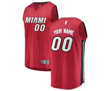 Youth Miami Heat Maroon Custom Basketball Jersey - Statement Edition