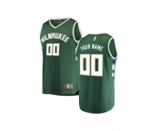 Youth Milwaukee Bucks Hunter Green Custom Basketball Jersey - Icon Edition