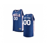 Youth Philadelphia 76ers Royal Custom Basketball Jersey - Icon Edition