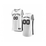 Youth San Antonio Spurs White Custom Basketball Jersey - Association Edition