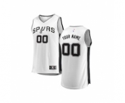 Youth San Antonio Spurs White Custom Basketball Jersey - Association Edition