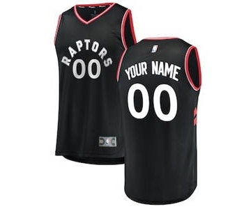 Youth Toronto Raptors Black Custom Basketball Jersey - Statement Edition