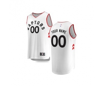 Youth Toronto Raptors White Custom Basketball Jersey - Association Edition