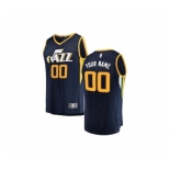 Youth Utah Jazz Navy Custom Basketball Jersey - Icon Edition