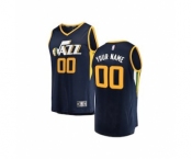 Youth Utah Jazz Navy Custom Basketball Jersey - Icon Edition