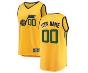 Youth Utah Jazz Yellow Custom Basketball Jersey - Statement Edition