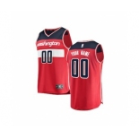 Youth Washington Wizards Red Custom Basketball Jersey - Icon Edition