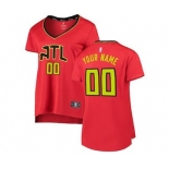 Women's Atlanta Hawks Red Custom Basketball Jersey