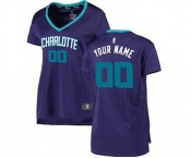 Women's Charlotte Hornets Purple Custom Basketball Jersey