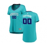 Women's Charlotte Hornets Teal Custom Basketball Jersey - Icon Edition