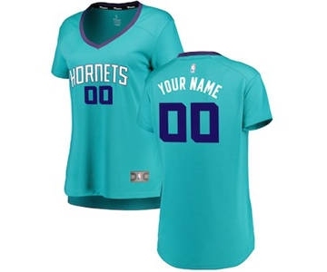 Women's Charlotte Hornets Teal Custom Basketball Jersey - Icon Edition