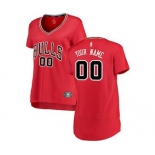 Women's Chicago Bulls Red Custom Basketball Jersey - Icon Edition