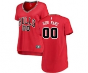 Women's Chicago Bulls Red Custom Basketball Jersey - Icon Edition