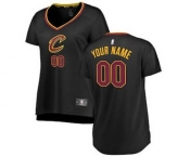 Women's Cleveland Cavaliers Black Custom Basketball Jersey