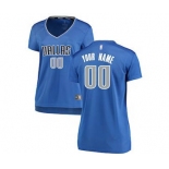 Women's Dallas Mavericks Royal Custom Basketball Jersey - Icon Edition