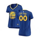 Women's Golden State Warriors Royal Custom Basketball Jersey - Icon Edition